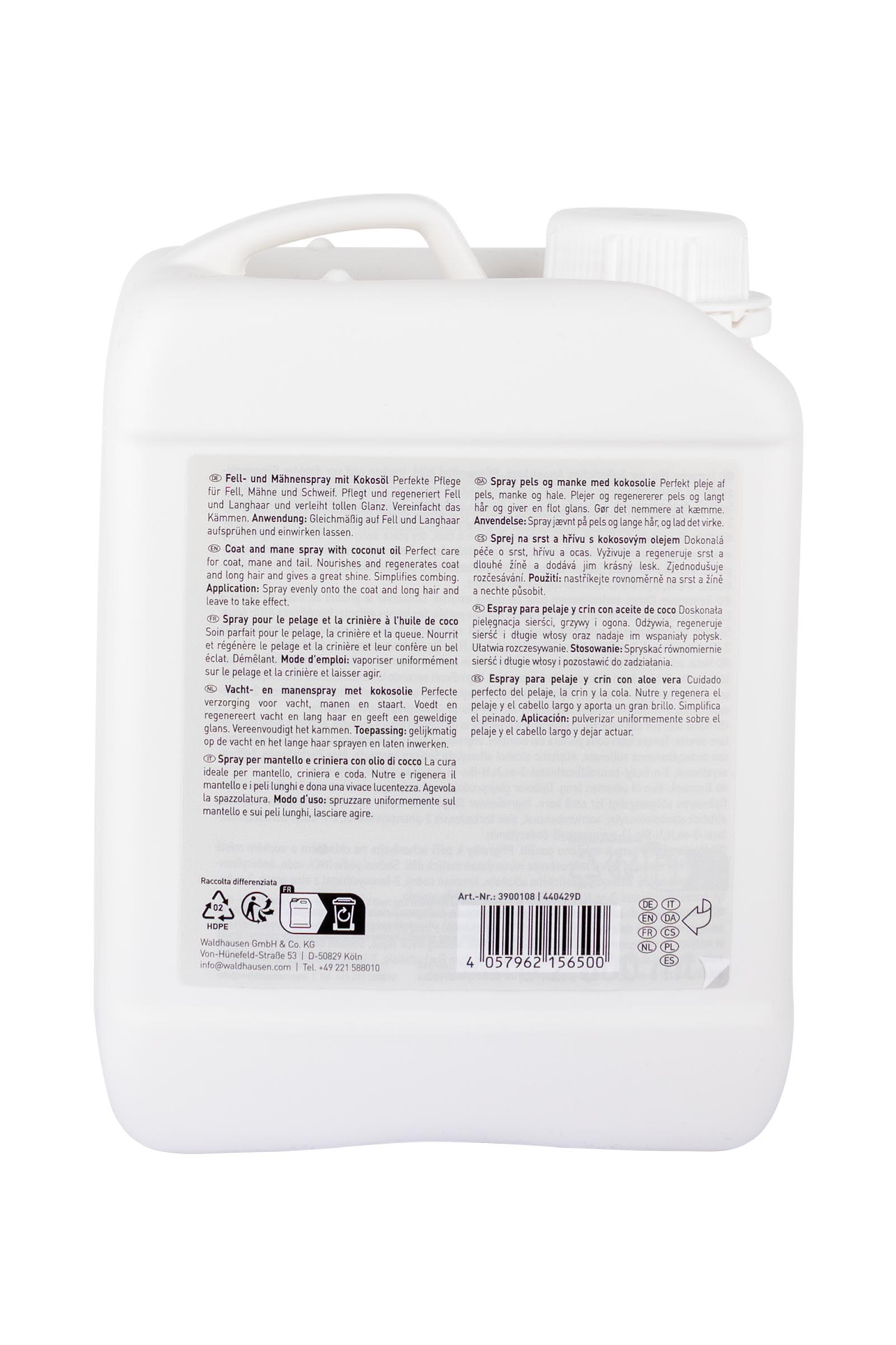 Waldhausen Spray per pelo e criniera con olio di cocco, 2500ml