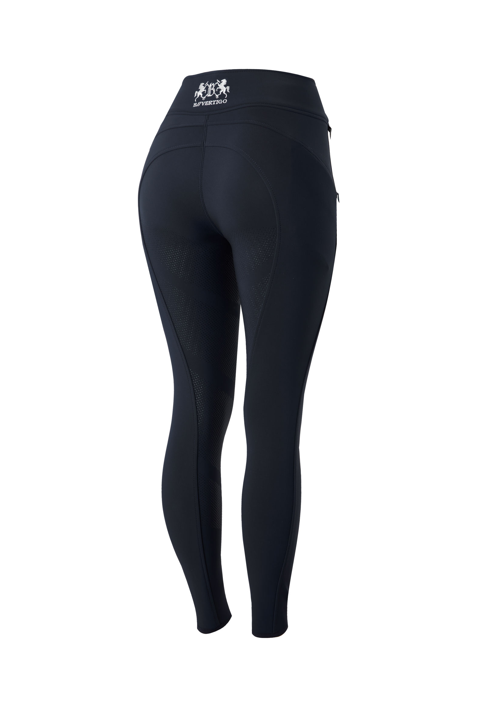 Dark Navy B Vertigo Justine Thermo pantaloni da equitazione donna con full seat in silicone