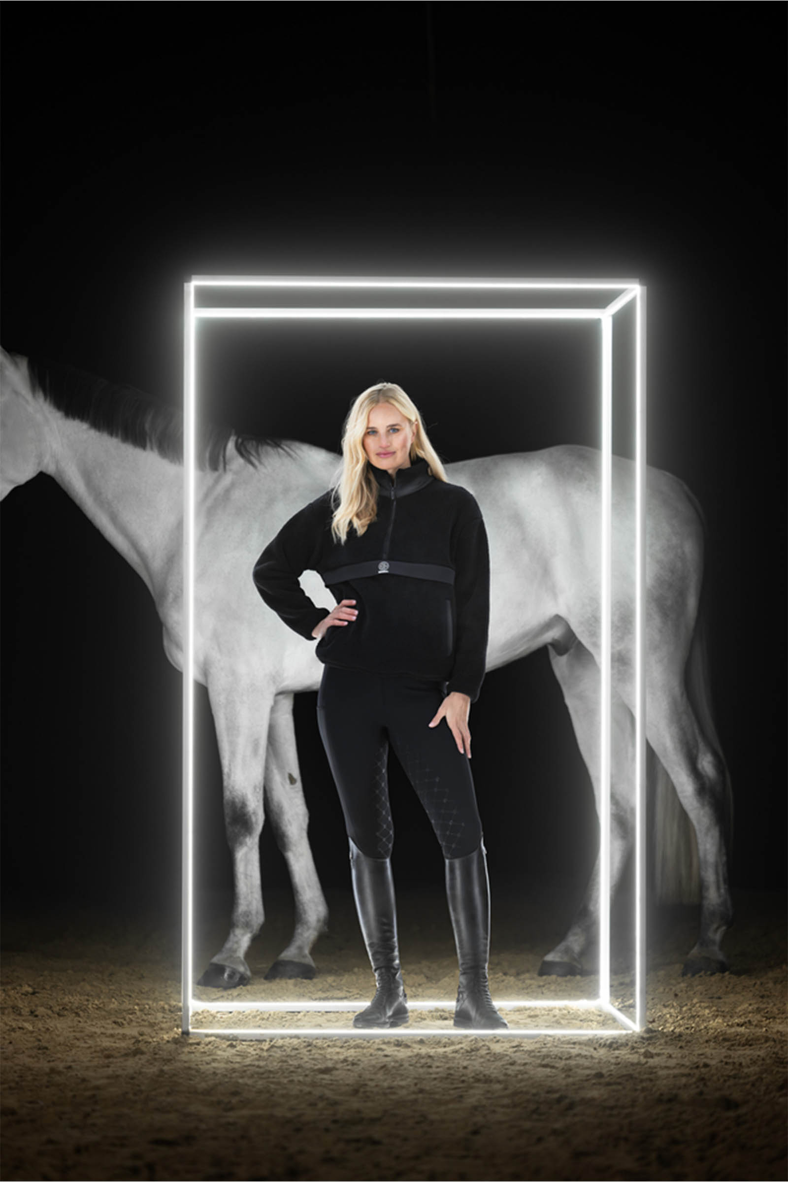 Eskadron Dynamics AW25 maglia con mezza zip in tessuto teddy