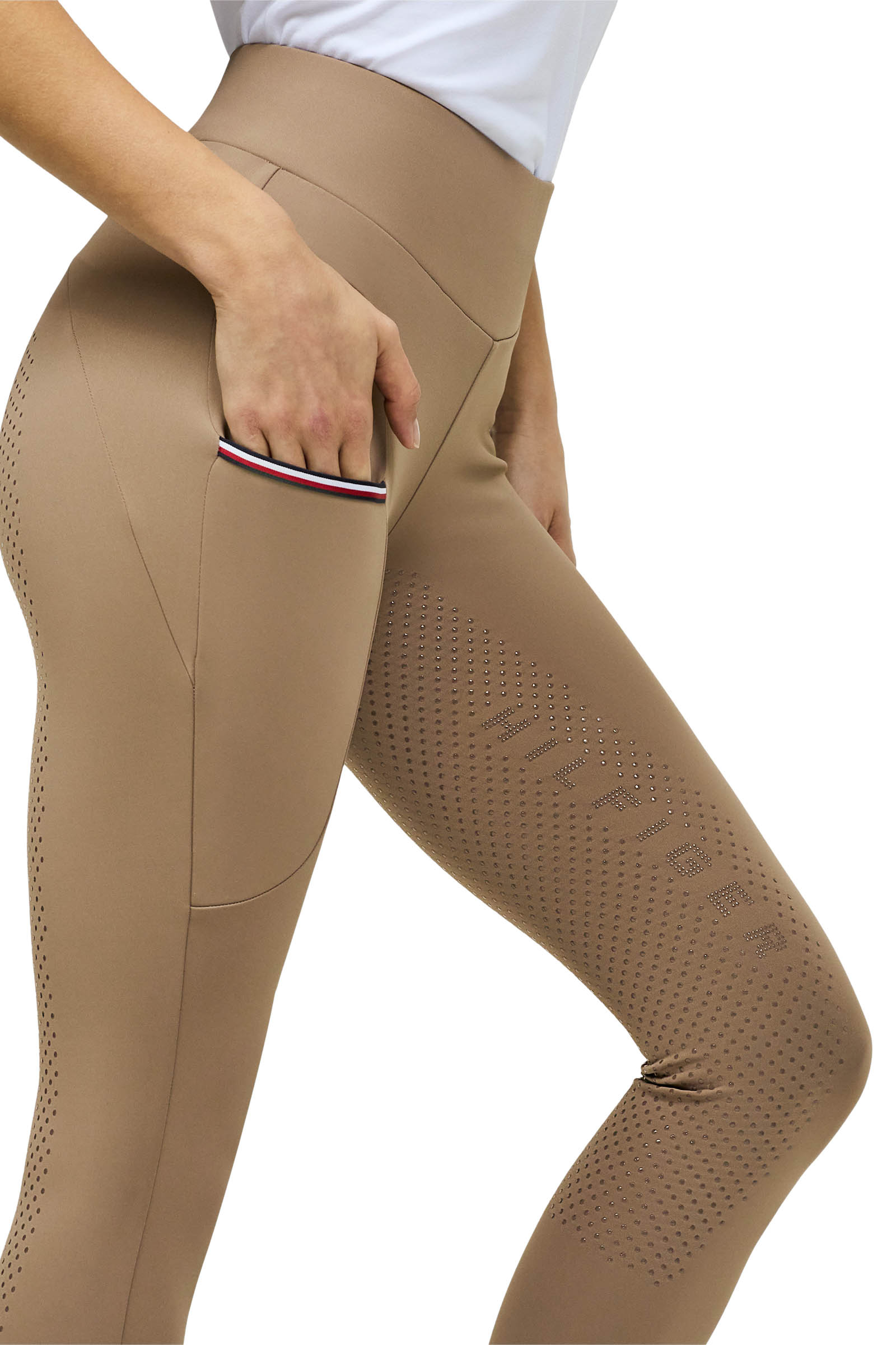 Tommy Hilfiger Equestrian Elmira Leggings con Grip Integrale Tutto l'Anno