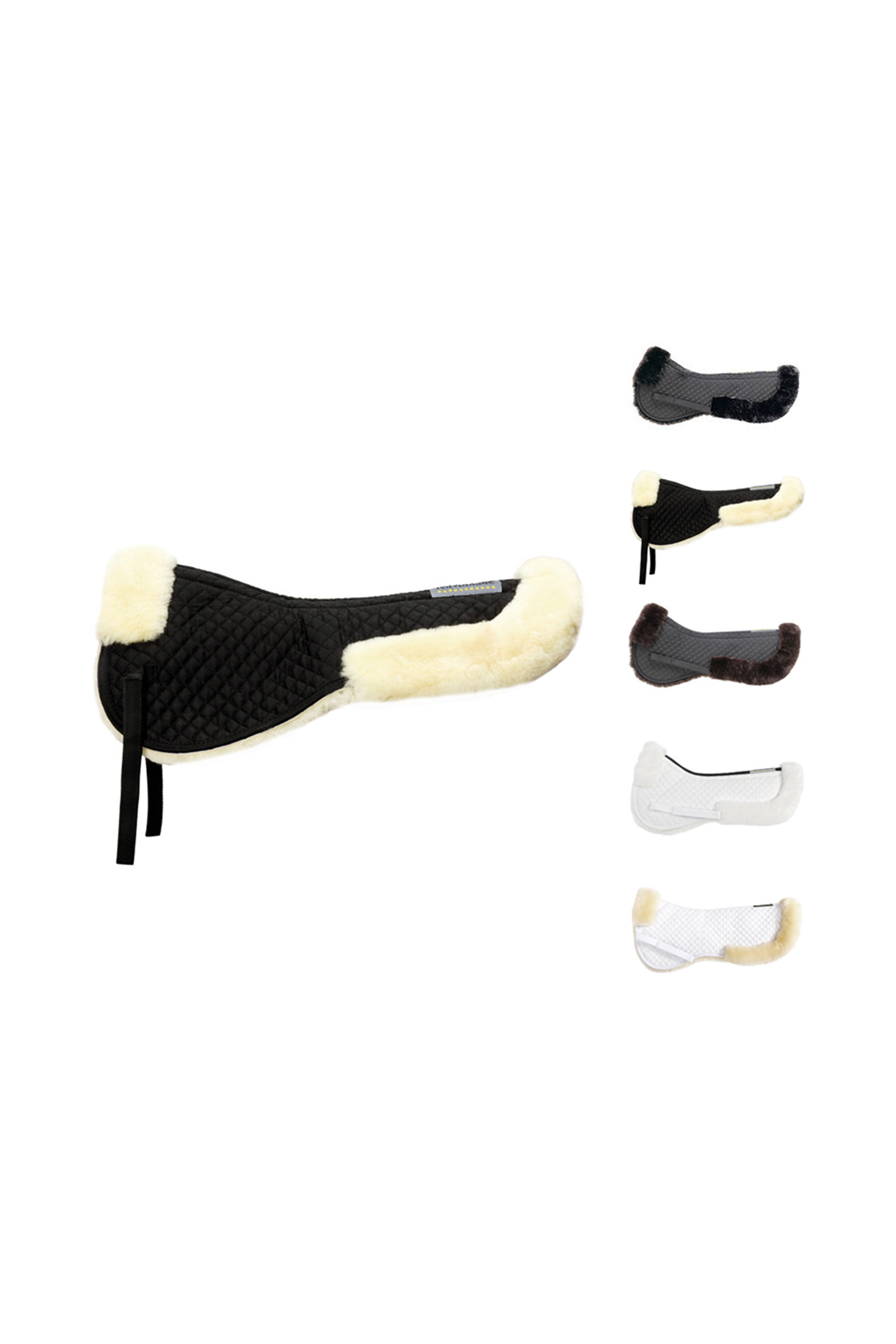 White/White Kavalkade Imbottitura in lana d'agnello con falda dietro, lana d'agnello