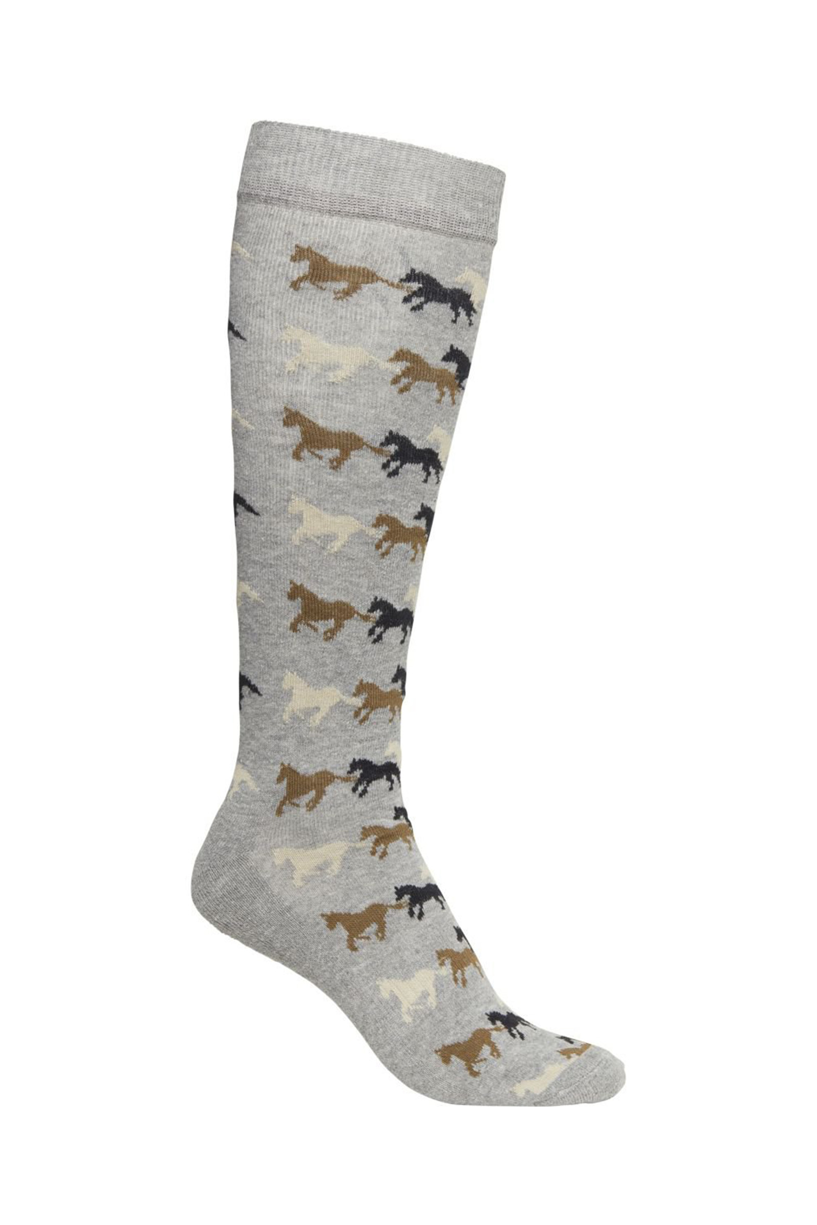Pebble Grey Mountain Horse Running Horse Calze da Equitazione per Bambini