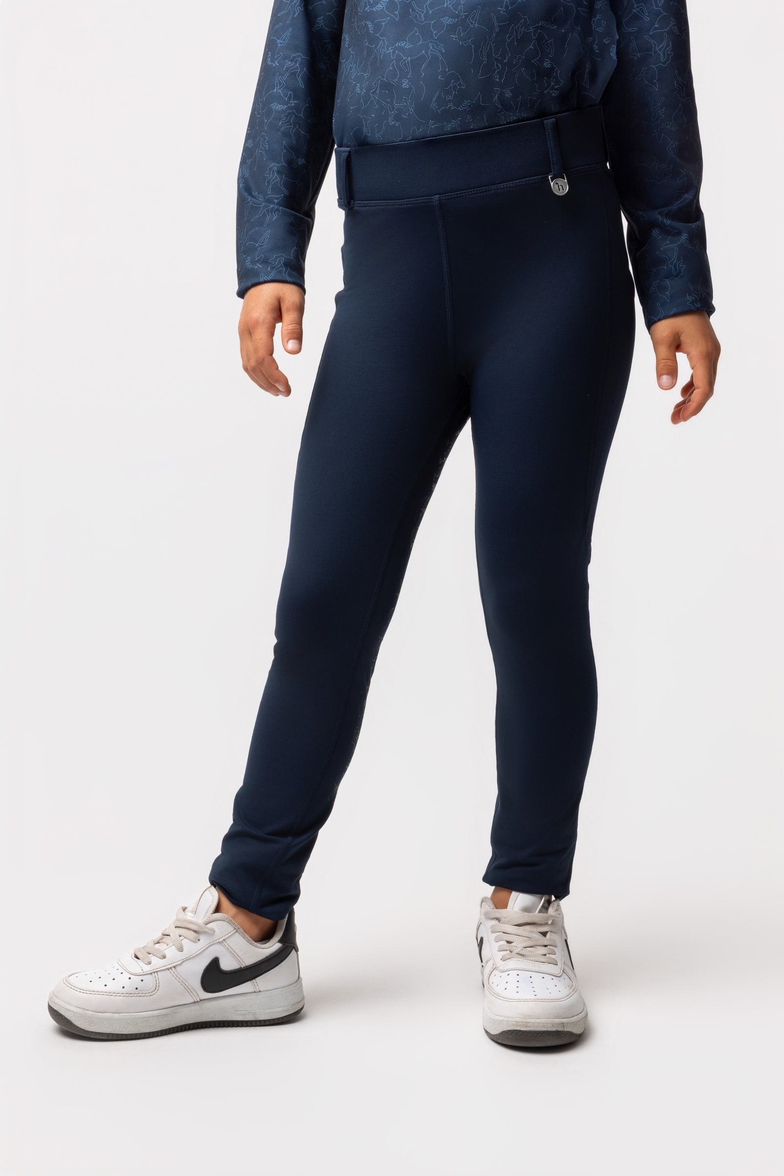 Horze Dea pantaloni da equitazione per bambini con full seat