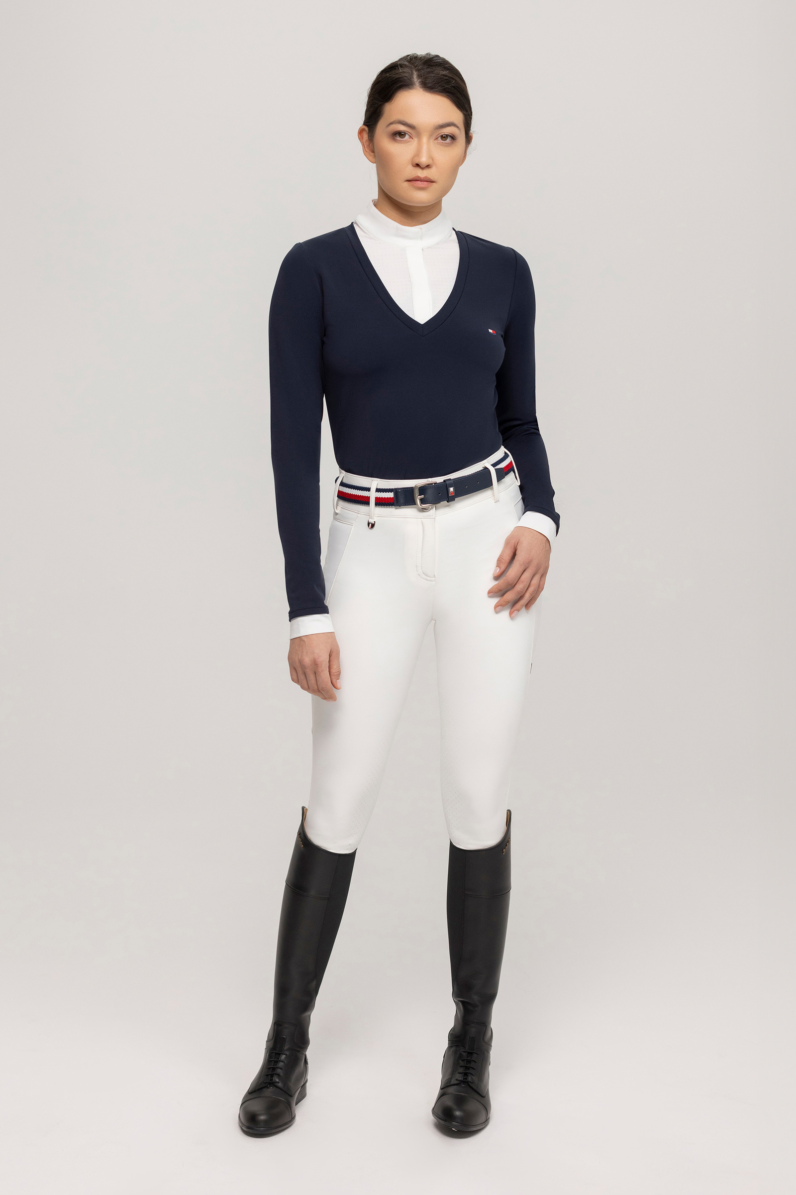 Tommy Hilfiger Equestrian Montana camicia da concorso donna 2-in-1